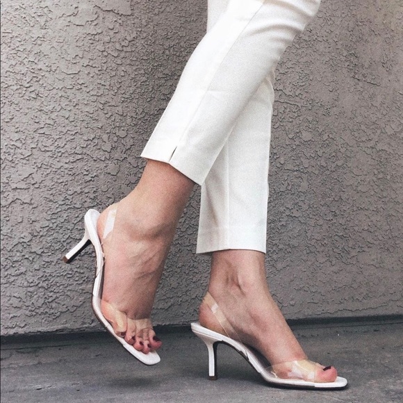 Zara vinyl and animal print heels - Picture 1 of 8